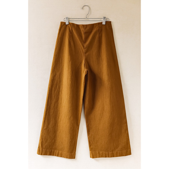 Jules & Leopold S/P Wide Leg Crop Pant 70's Inspo Retro Fall Minimalist Chic - Picture 2 of 8